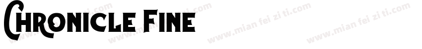 Chronicle Fine字体转换